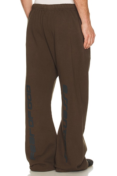 Fear of God ESSENTIALS Flare Sweatpant in Brown