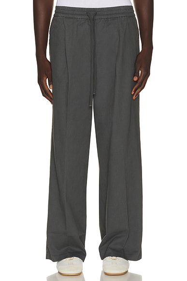 Pleat Front Drawstring Pant