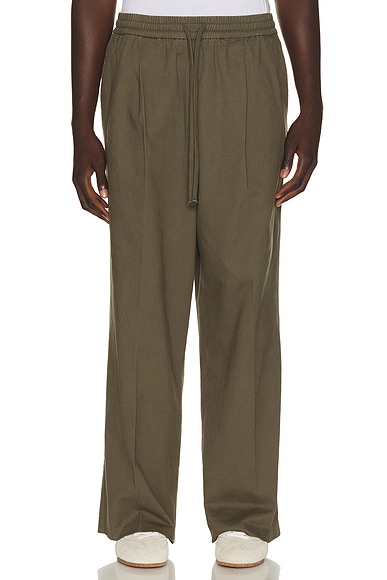 Pleat Front Drawstring Pant