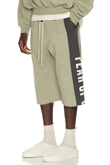 Panelled Undone Cut Off Sweatpant