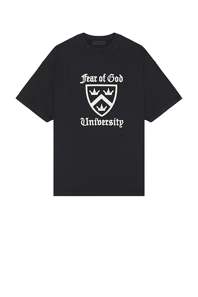 Fear of God ESSENTIALS Heavy Crewneck Tee in Black
