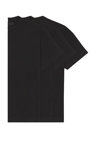 Fear of God ESSENTIALS 3 Pack Essential Tee in Black