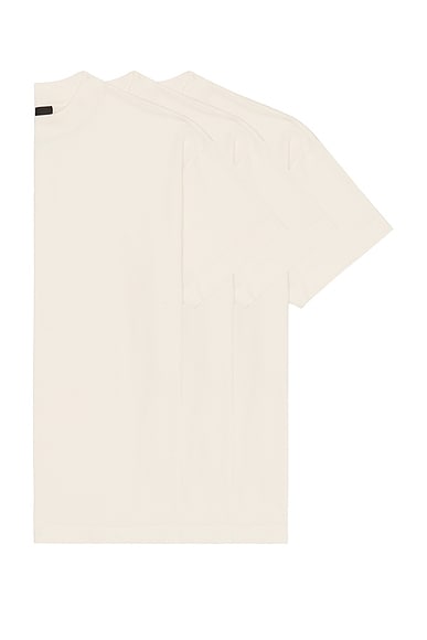Fear of God ESSENTIALS 3 Pack Essential Tee in Shell