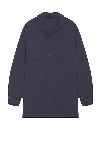 Fear of God ESSENTIALS Military Nylon Overshirt in Marine