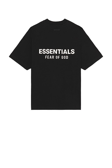 Fear of God ESSENTIALS Jersey Crewneck T-Shirt in Black