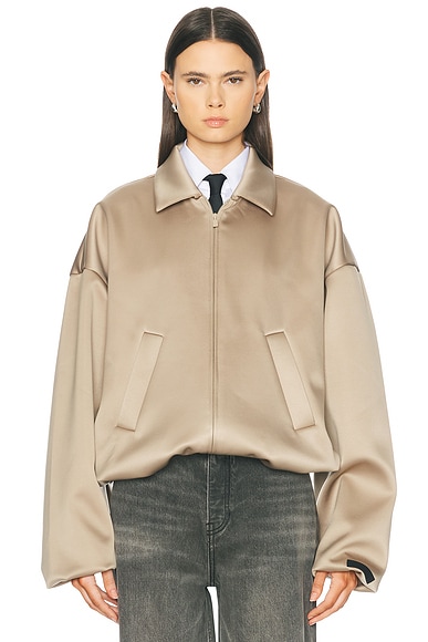 Satin Bomber Jacket