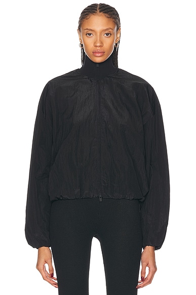 Fear of God ESSENTIALS Ripstop Track Jacket in Black