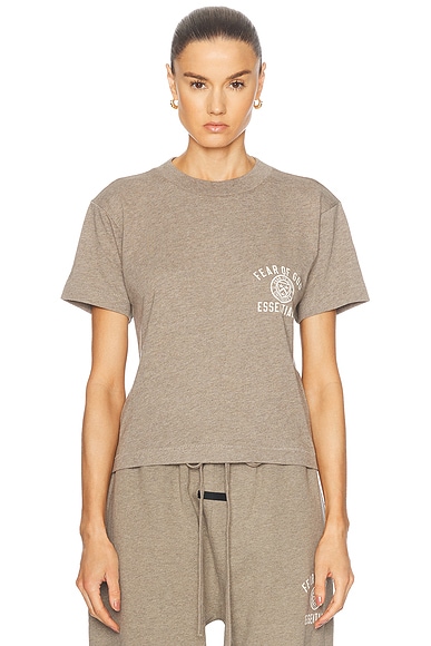 Fear of God ESSENTIALS Crewneck T-Shirt in Heather Gray