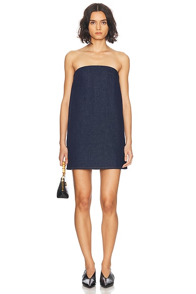 FRAME The Strapless Mini Dress in Acquaintance