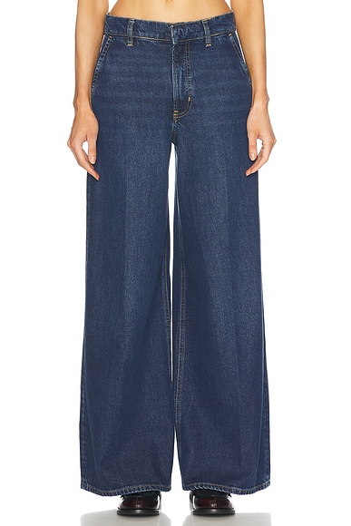 FRAME The Wide Trouser in Blindspot