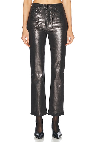 FRAME Le Sleek Straight in Gunmetal Chrome