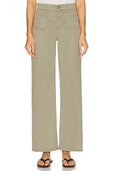 FRAME Le Slim Palazzo Modernist Pocket in Thyme
