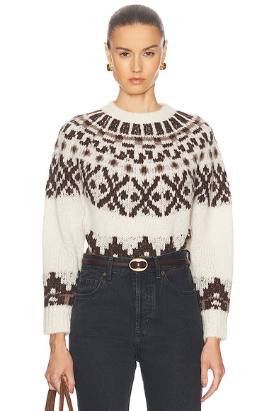 A.L.C. Elinor Pullover Tie Dye in Green Black FWRD