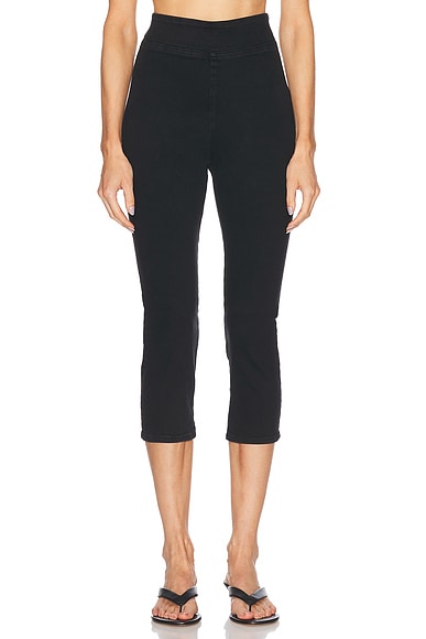 Jetset City Capri Pant in Sheen Noir