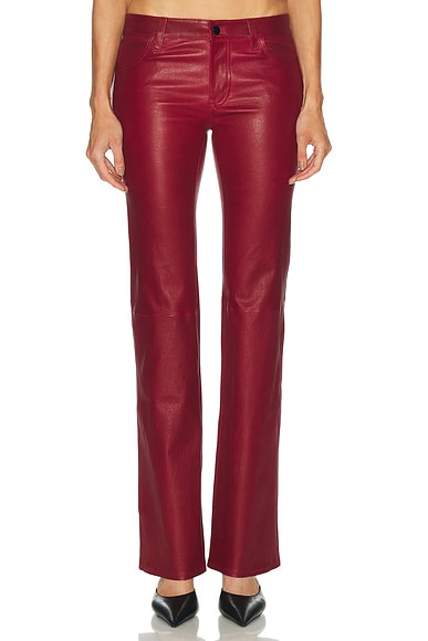 x Alexandra Leclerc The Leather Rouge Pant