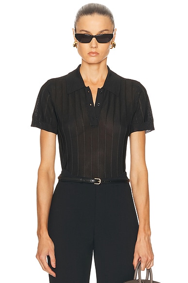 Black Textured Sheer Floral Lace Corset | Tops
