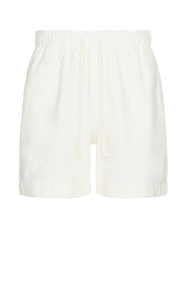 Textured Terry Short in Ivory