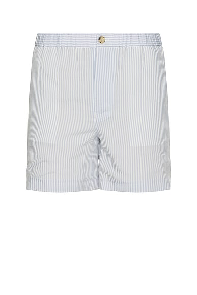 Blue Striped Shorts