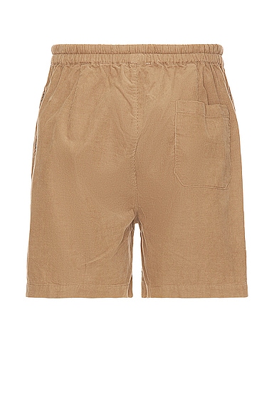Shop Frame Spring Cord Shorts In Dark Beige
