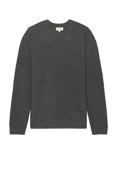 Anthracite round neck sweater AB KOST main image 0