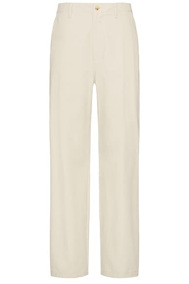 FRAME Relaxed Trousers in Beige