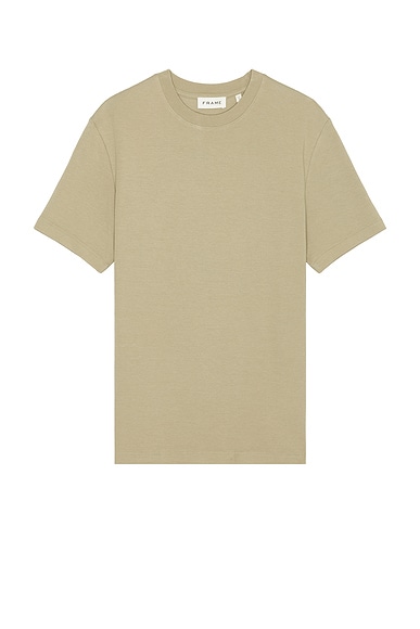 FRAME Duo Fold Tee in Dusty Sage