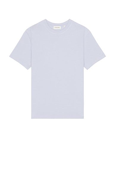 FRAME Logo Tee in Baby Blue
