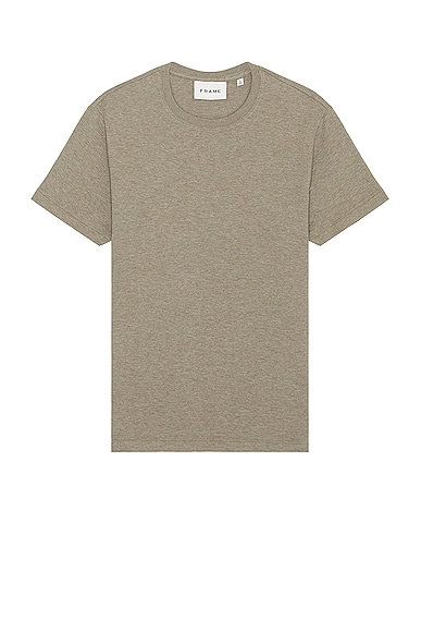 Duo Fold Short Sleeve Tee in Taupe