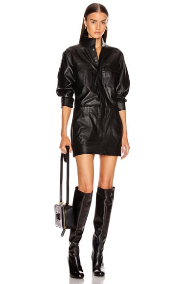Frame leather cargo dress Outlet