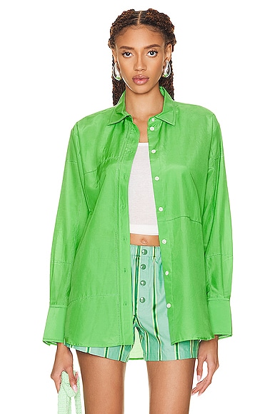 the Oversized Linear Lace Shirt