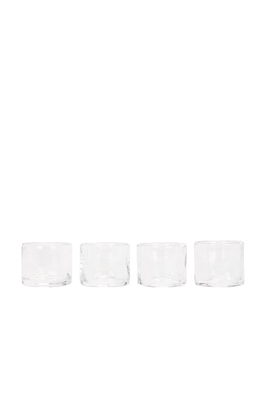 FRAMA 0405 Wide Glass Set Of Four in Clear