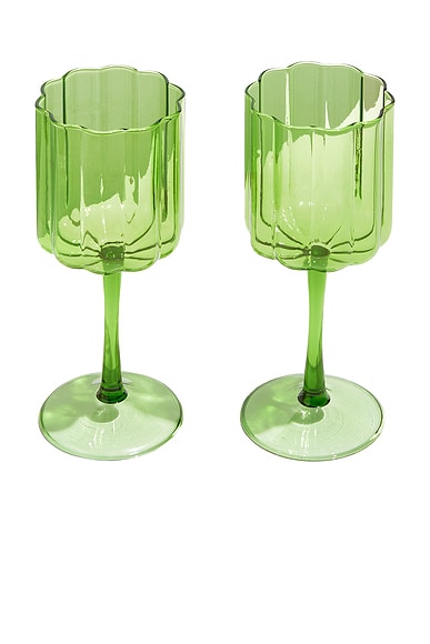 Wave Wine Glasses Set of 2