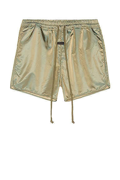 Fear of God Track Short in Green