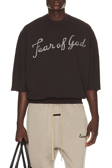 French Terry "43" Cut Sleeve Sweatshirt