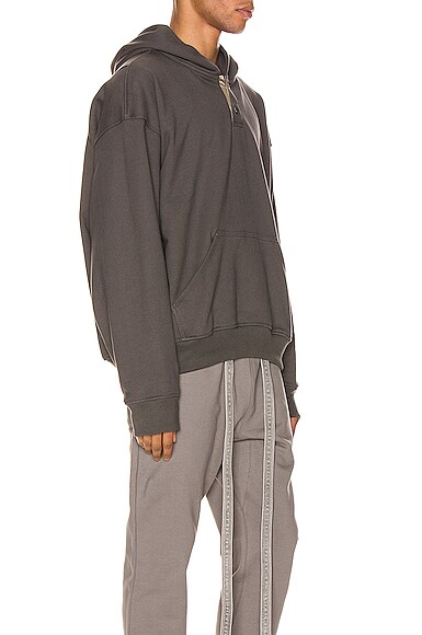 fear of god henley hoodie