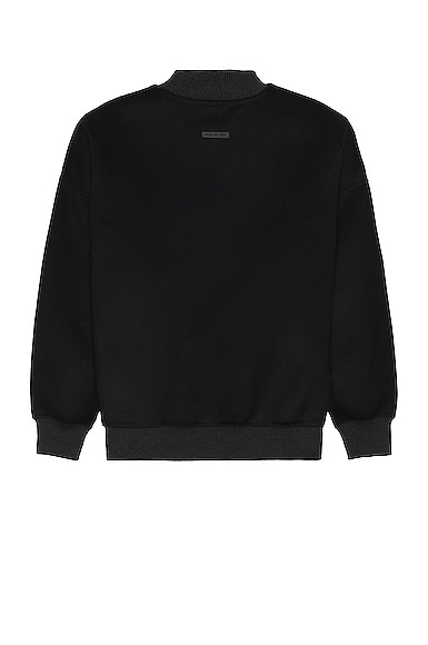 Shop Fear Of God Eternal Crewneck Sweater In Black