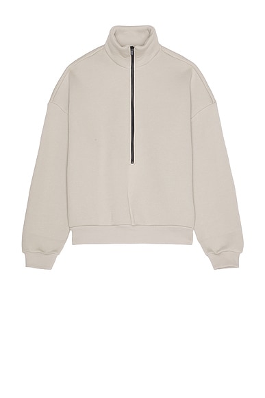 Fleece Half Zip Mockneck