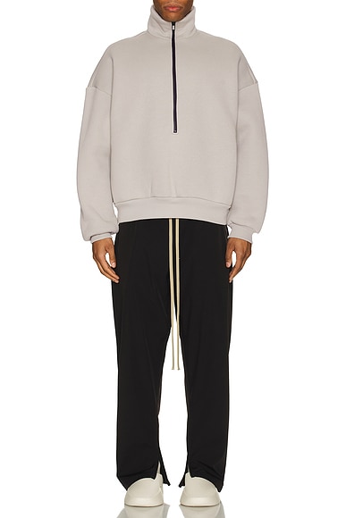 Fleece Half Zip Mockneck