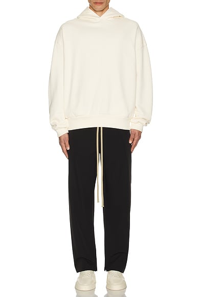 Overlapped 8 Black Print Hoodie