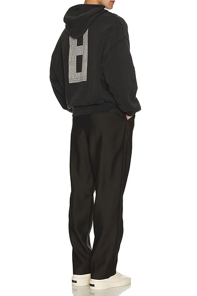 Overlapped 8 Grey Print Hoodie