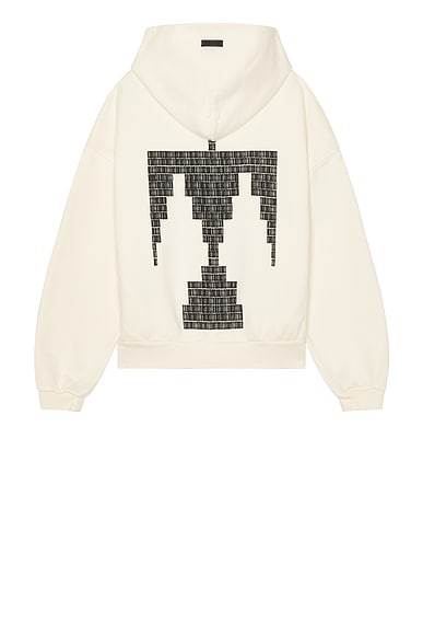 Raf Simons Cropped Oversized RS Sweater in Off White | FWRD