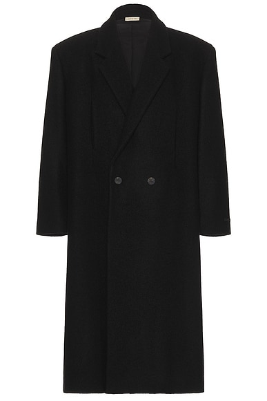 Boiled Wool Relaxed Overcoat