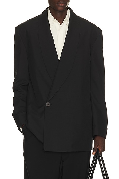 Fear of God Double-breasted Shawl Collar Jacket in Black