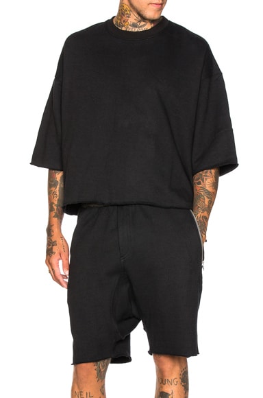 3/4 Sleeve Crewneck Sweatshirt