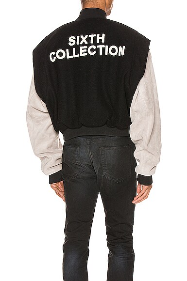 fear of god varsity bomber jacket