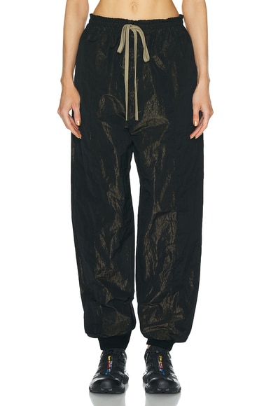 Fear of God Wrinkled Polyester Pintuck Sweatpant in Black