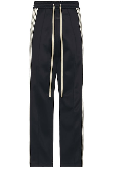 Shop Fear Of God Pintuck And Stripe Relaxed Sweatpant In Black