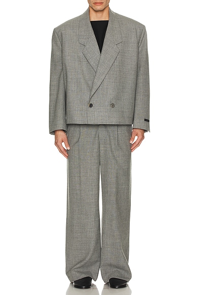 Single Pleat Wide Leg Trousers