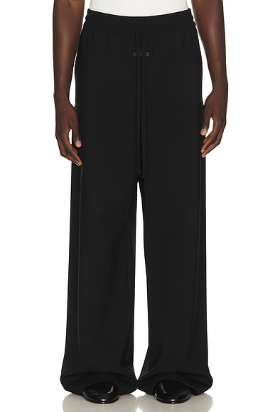 Fear of God Wide Leg Drawstring Pants in Black