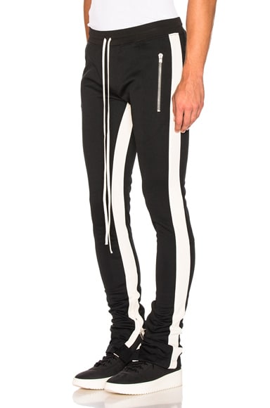 Fear of God Double Stripe Track Pant in Black Cream FWRD